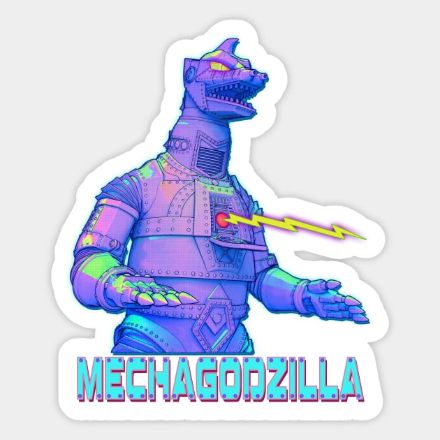 Mechagodzilla Sticker by Digiwip
